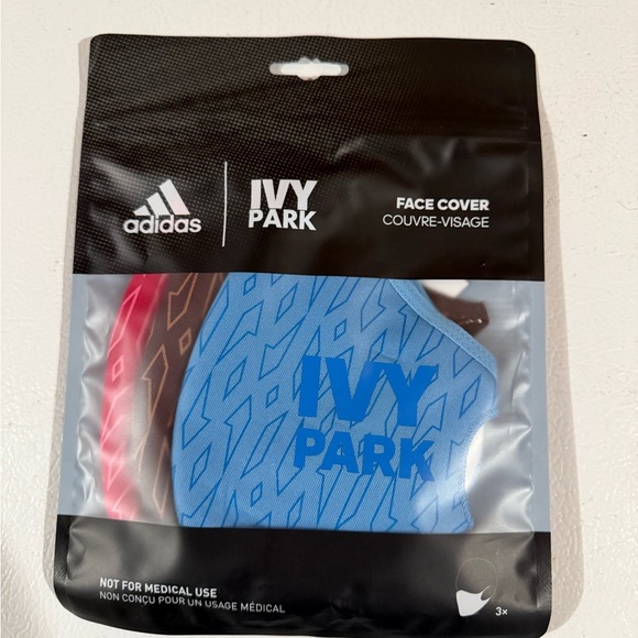 Ivy Park Face Mask Set - Blue, Brown, Pink - Picture 2 of 3
